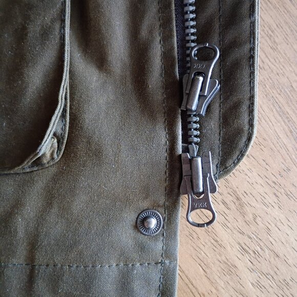 Flint and Tinder Flannel-lined Waxed Hudson Jacket (Forest, M) - Picture 9 of 9